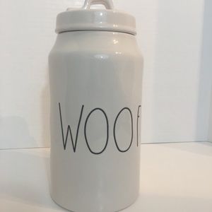 NEW Rae Dunn "Woof" Dog Treat Canister
